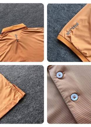 Оригінальна футболка поло rlx ralph lauren solid airflow performance polo shirt peach/white5 фото