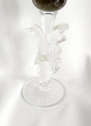 Підсвічник вінтажний кольоровий кришталь