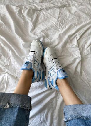 Кросівки new balance 550 white blue2 фото