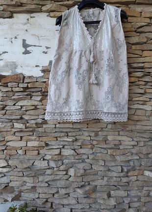 Шикарний мереживний з паєтками блузон великого розміру