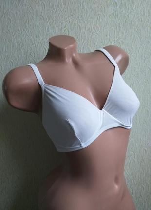 Бюстгальтер на косточках, без поролоновых чашек. чашка 80 c, 85 d айвори.