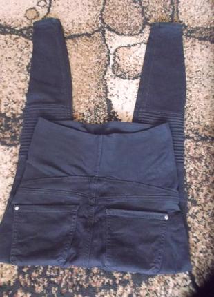 Стильные чёрные джинсы для беременных.h&m6 фото