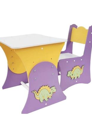 Комплект стіл і стілець "діно" 🦕3 фото