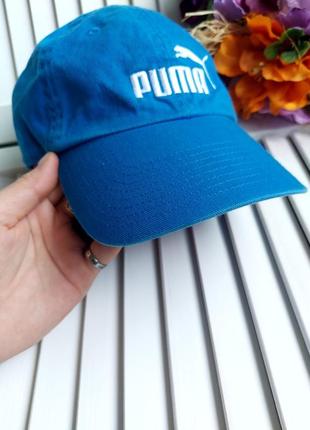 Кепка бейсболка голубая синяя с логотипом от puma4 фото