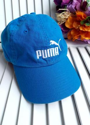 Кепка бейсболка голубая синяя с логотипом от puma1 фото