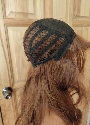 Парик натуральный русый цвет эффект натуральных волос