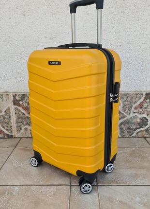 Прочный надежный чемодан mcs turkey 🇹🇷 желтый2 фото