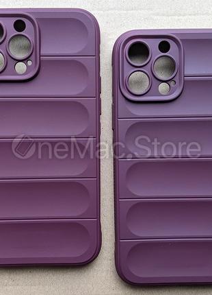 Захисний soft touch чохол для iphone 13 pro max (фіолетовий/purple)