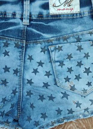 Шорти джинсові р. 25 зірки4 фото
