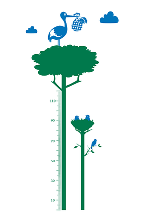 Наклейка на стіну ростомір «лелека»
