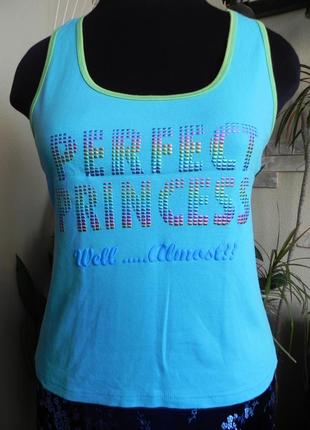 Спортивная майка бирюзового цвета очень хорошего качества