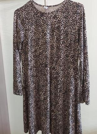 Сукня трикотаж леопард3 фото