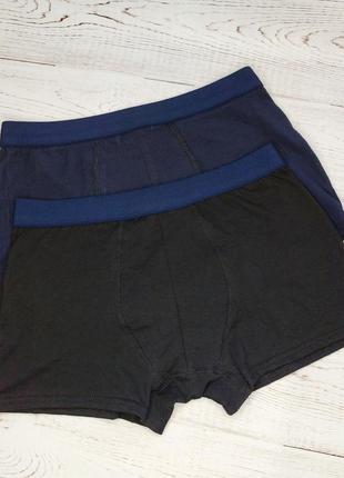 Набір 2 шт труси боксери 50-52 ( 6/l) black/blue