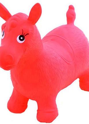Прыгуны-лошадки для детей ms 0001 резиновый (красный)