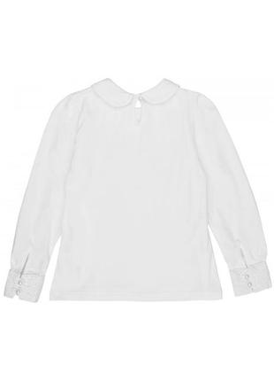 Блузка кофта белая с кружевом школьная форма школа 71718601814 фото