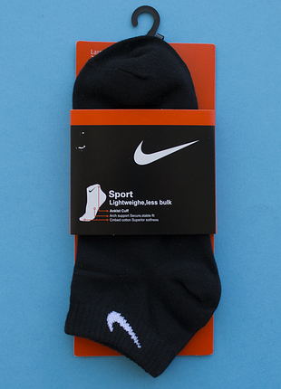 Шкарпетки короткі nike носки low чорні