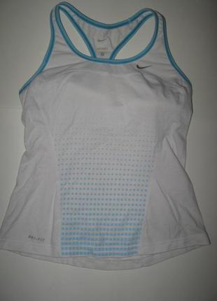 Nike dri fit оригинал! хлопковая спортивная майка с чашками спейсер на а-в-с