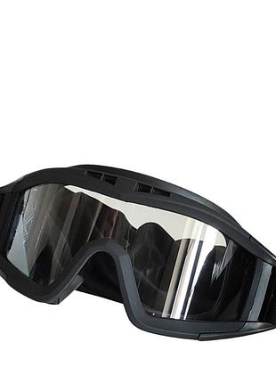 Захисні балістичні окуляри-маска з прозорою лінзою