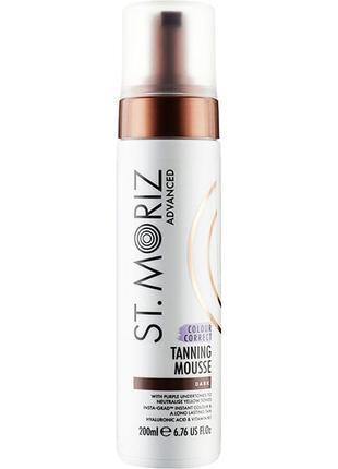 Автозагар st.moriz advanced colour correct mousse dark