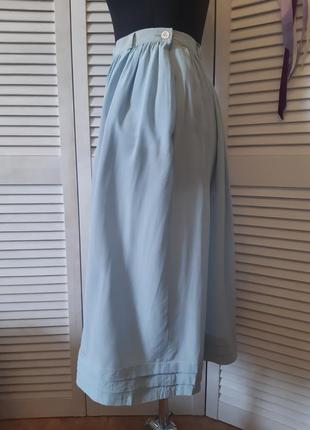Шелковая, легкая юбка миди, премиум бренд, винтаж escada3 фото