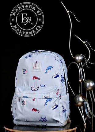 Оригінальний рюкзак дельфін / голубий3 фото