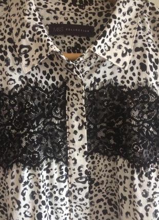 Біла рубашка блуза m&s 4