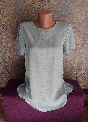 Красива жіноча блуза м'ятного кольору блузка блузочка футболка р. s1 фото