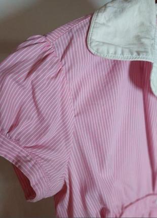 Tally weijl блуза розовая в полоску блузка жіноча рожева у смужку фірмова брендова женская фирменная тейли вейл рубашка с коротким рукавом3 фото