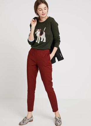 Брюки теракотового кольору selected
