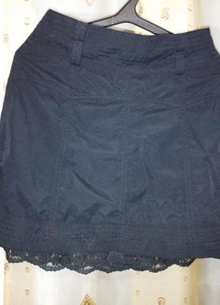 Спідниця темно-синя ,з підкладкою.