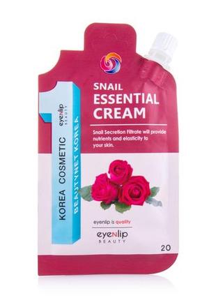 Крем для обличчя eyenlip snail essential cream равликовий, 20 г