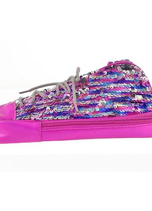 Пенал м'який "yes" tp-24 532722 ''sneakers with sequins'' rainbow