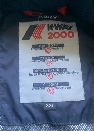 Куртка ветровка дождевик k-way 2000 windbreaker jacket vintage3 фото