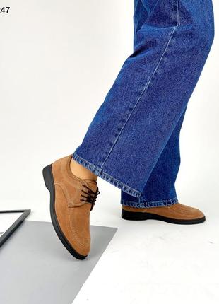 Коричневі туфлі на шнуровці замшеві,коричневі замшеві туфлі розпродаж ,зручні туфлі 2022 жіночі замш3 фото