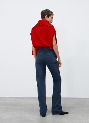 Прямі сині джинси zara р. євро 38 , наш 44 m7 фото