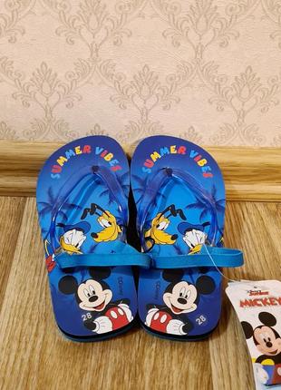 Вьєтнамки, шльопки, капці на резинці disney р 28, 30 💙💛