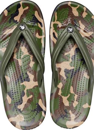 Вьетнамки crocs crocband printed flip