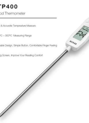 Термометр для мяса, пищевой, электронный щуп kcasa kc-tp400 (от -50 до 300 ºc; ±1ºс)2 фото