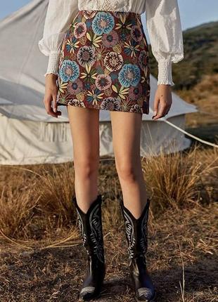 Юбка жаккард