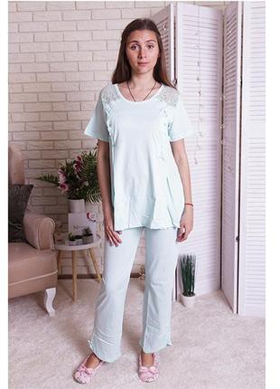 Комплект жіночий штани та футболка для вагітних 11057