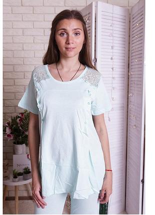 Комплект жіночий штани та футболка для вагітних 110572 фото