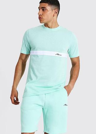 Футболка boohoo man signature colour block