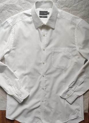 M&s marks & spencer eton сорочка сорочка біла