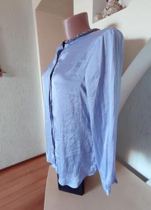 Блузка ніжного голубого кольору3 фото