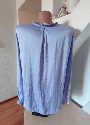 Блузка ніжного голубого кольору4 фото