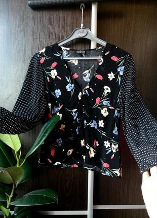 Шикарная, оригинальная, новая укороченая блуза блузка. тонкая. вискоза. topshop8 фото
