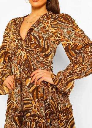 Шикарна сукня леопардовий принт5 фото
