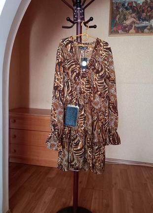 Шикарна сукня леопардовий принт