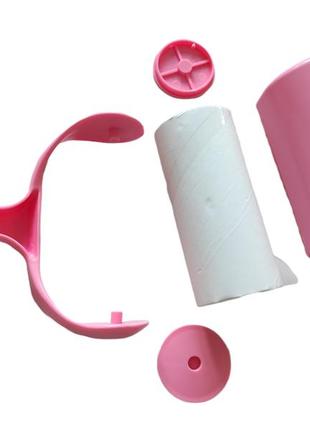Ролик для одягу багаторазовий для одягу рожевий липкий липучка чищення рожевий липкій чищення одягу3 фото