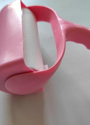 Ролик для одягу багаторазовий для одягу рожевий липкий липучка чищення рожевий липкій чищення одягу5 фото